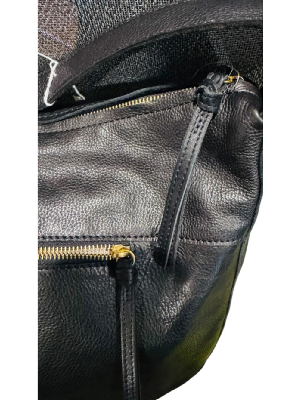 Women's Margot Camila Hobo Black Leather Shoulder Bag One Size 13x10 - Picture 5 of 6